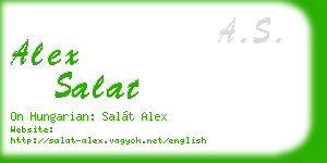 alex salat business card